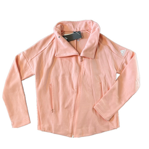 NWT Adidas Peach Zip Sweatshirt Light Jacket Light Pink Size XL Girls